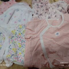 差し上げます!!新生児肌着(長袖　半袖)ロンパース女児