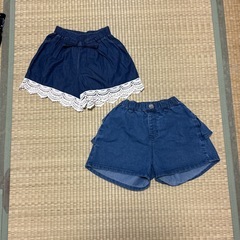 120女の子スカート2点セット の画像