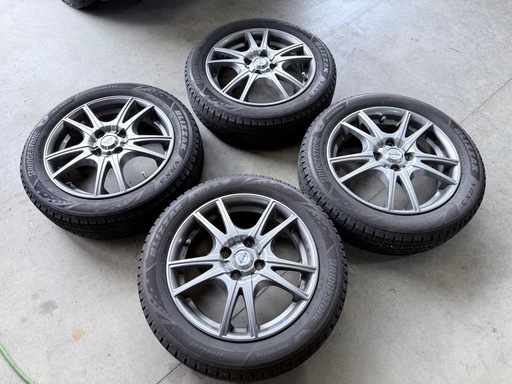 ハスラー外し 165/60R15 BS・VRX3 残7mm以上 2021年製造 165/60/15 15×4.5J PCD100 4H パンク修理歴無し