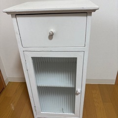 キャビネット　電話台　収納棚　アンティーク風