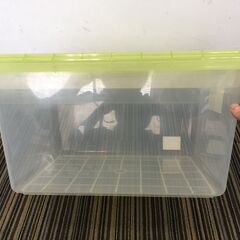 ○【本日19時までご来店できる方優先！】衣装ケース ボックスハーフ サイズ36×45×24.5㎝  有馬㈱日本製 クローゼットケース プラスチック 衣類 片付け 収納 中古品(NF250420)Zi-1965の画像