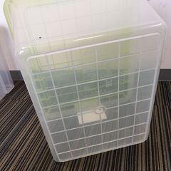 ○【本日19時までご来店できる方優先！】衣装ケース ボックスハーフ サイズ36×45×24.5㎝  有馬㈱日本製 クローゼットケース プラスチック 衣類 片付け 収納 中古品(NF250420)Zi-1965の画像