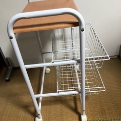 スチールワゴン　キッチンワゴン　キャスター付の画像