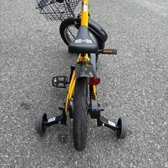 14インチ 子供用自転車 ハマーキッズ14-TZ（イエロー）3歳 4歳 超低床 補助輪付き自転車 黄 黒 の画像