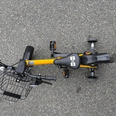 14インチ 子供用自転車 ハマーキッズ14-TZ（イエロー）3歳 4歳 超低床 補助輪付き自転車 黄 黒 の画像