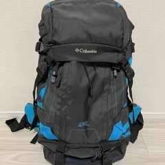 Columbia リュックサック 50L ブラック×ブルー　登山
