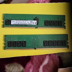 SK hynix 16GB 2Rx8 PC4-3200AA-RE2-12
ECC REG/Registered
サーバー ワークステーション用
2枚セット の画像
