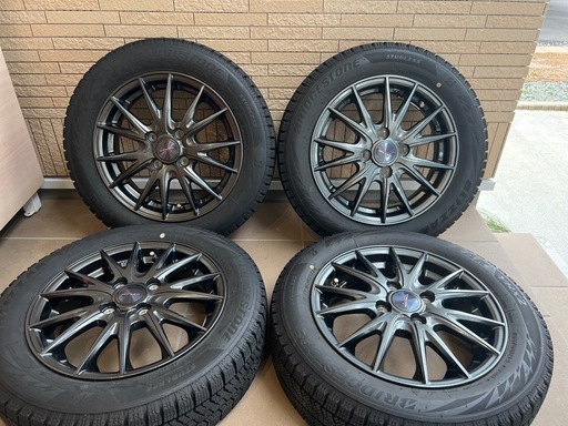 ブリヂストン VRX-2 スタッドレス4本 ホイールセットバリ溝 ブリヂストン VRX-2 スタッドレス4本 ホイールセットバリ溝