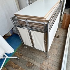  【無料・早い者勝ち】スチールラック＋棚板セット（60×90×8...