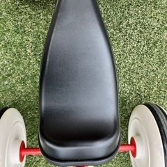 三輪車　無印良品　舵取り棒つき　赤の画像