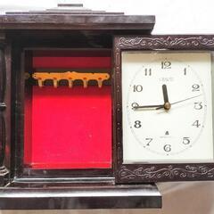 置時計 キーホルダー アンティークの画像
