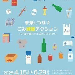 企画展「未来へつなぐごみ減量アクション」 入場無料