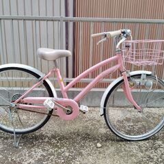 キッズサイクル　子ども用自転車　22インチ　リリアーレ　ピンク