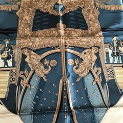 美品 HERMES エルメス 大判 シルク スカーフ (iPhone) 谷町四