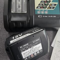 【値下げ中】マキタ互換バッテリーチャージャー、バッテリー付きの画像