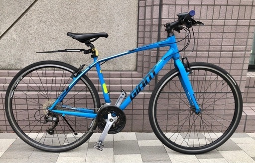 青色　ブルー　ジャイアンツ　GIANT エスケープ クロスバイク ESCAPE   RX  ブルー　S  27段変速　東京　三鷹市　武