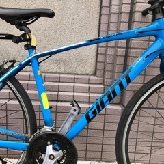 青色　ブルー　ジャイアンツ　GIANT エスケープ クロスバイク ESCAPE   RX  ブルー　S  27段変速　東京　三鷹市　武蔵野市　仙川の画像