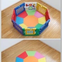 日本育児　ミュージカルキッズランドDX パネル8枚+スマートマットの画像