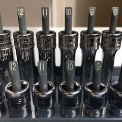 Snap-on/スナップオン24個セット・ケース付3/8dr 6P ディープ Snap-on/スナップオン24個セット・ケース付3/8dr 6P ディープ