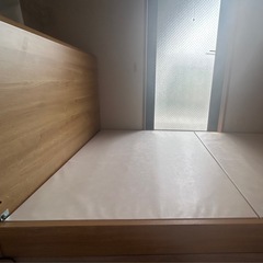 ニトリ　ベッド　セミダブル
の画像