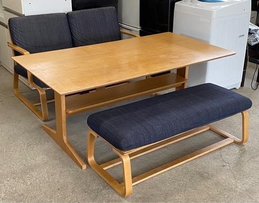無印良品 リビングでもダイニングでもつかえるテーブル ソファ ベンチ 札幌市東区中沼町