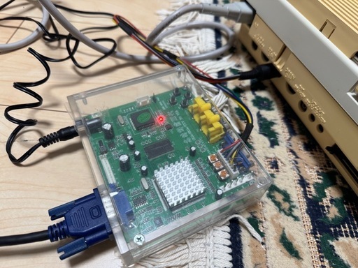 富士通FM-NEW7 カセットレコーダー、モニター変換器（VGA）付き