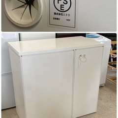 ニトリ キッチンカウンター 幅100cm ミドルレンジボード 白 札幌市東区中沼町の画像