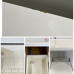 ニトリ キッチンカウンター 幅100cm ミドルレンジボード 白 札幌市東区中沼町の画像