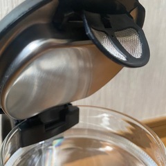 HAGOOGI 電気ケトル ガラス 1.0L LEDライト付き 二重構造 火傷防止 ポット湯沸かし(0416c)の画像