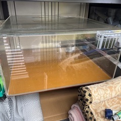 アクリル水槽600×600×h300 オーバーフロー水槽　天板くり抜き