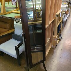 スタンドミラー ジュエリー収納付【現状渡し】カグマニア