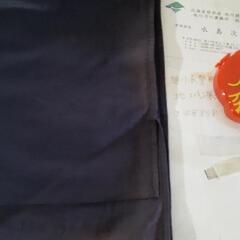 紺色の風呂敷(色あせあり)の画像