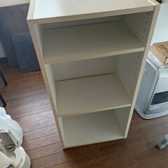 カラーボックス白３段