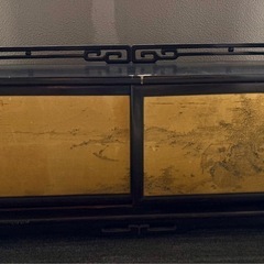 指物飾り棚　アンティークの画像