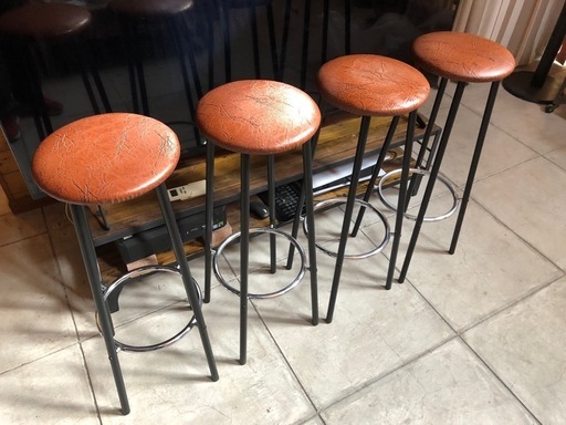 ルネセイコウ カウンターチェアー バーカウンター ガレージ　椅子