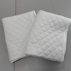 無印良品　SSポリエステルわたベッドパッド　2枚
