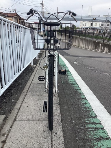 【中古自転車】　(ホワイト／ブラック) 外装6段