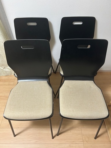 オフィスコム会議用チェア　4脚セット
