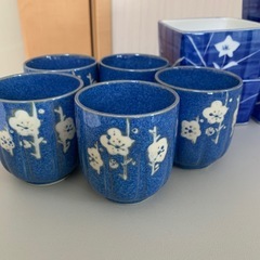 湯呑み＋お皿各5セットの画像
