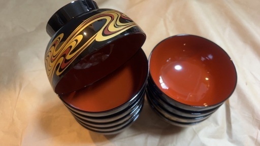 お椀10個セット (まさ) 中央の食器《汁椀》の中古あげます・譲り お椀10個セット (まさ) 中央の食器《汁椀》の中古あげます・譲り