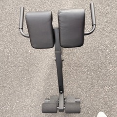 リーディングエッジ バックエクステンションベンチ 折り畳み式 耐荷重110kg 角度調整機能 背筋 側腹筋 腹筋 トレーニング用 LE-HRC ブラックの画像