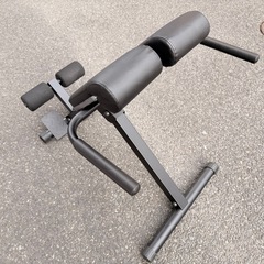 リーディングエッジ バックエクステンションベンチ 折り畳み式 耐荷重110kg 角度調整機能 背筋 側腹筋 腹筋 トレーニング用 LE-HRC ブラックの画像