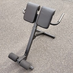 リーディングエッジ バックエクステンションベンチ 折り畳み式 耐荷重110kg 角度調整機能 背筋 側腹筋 腹筋 トレーニング用 LE-HRC ブラックの画像