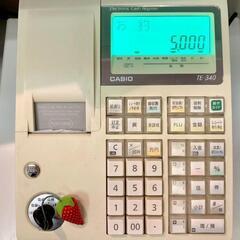 カシオ　レジスター　TE-340　鍵２本·説明書付き