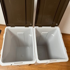 【お譲り先決定】美品2個セット TONBO トンボ ごみ箱 45L フタ付き の画像