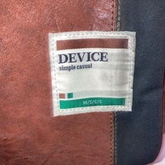 DEVICEリュックサック ショルダーバッグの画像