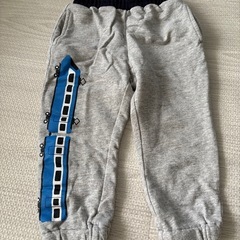 ベビー服電車柄　ボトム90サイズ　