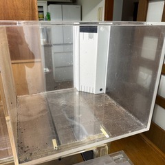 アクリル水槽 680×680×h550 オーバーフロー水槽大型水...