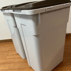 【お譲り先決定】美品2個セット TONBO トンボ ごみ箱 45L フタ付き の画像