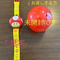 スーパーマリオ　ガチャポン腕時計　電池交換式の画像